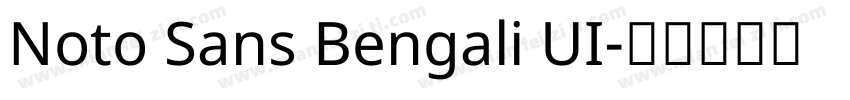 Noto Sans Bengali UI字体转换